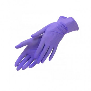Рукавички нітрилові Mercator Medical Nitrylex Classic неопудрені розмір М 100 штук Violet